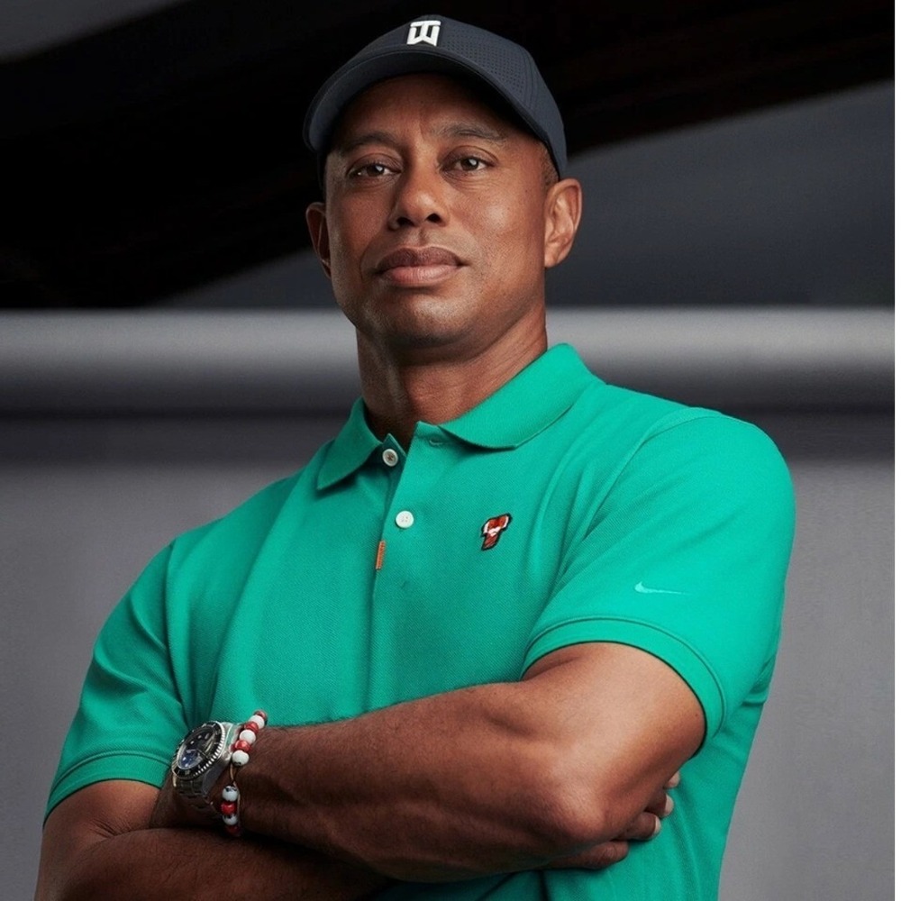 Nike Golf Tiger Woods "Frank" 2020 Master's Polo Neptune Green‎ Size Large